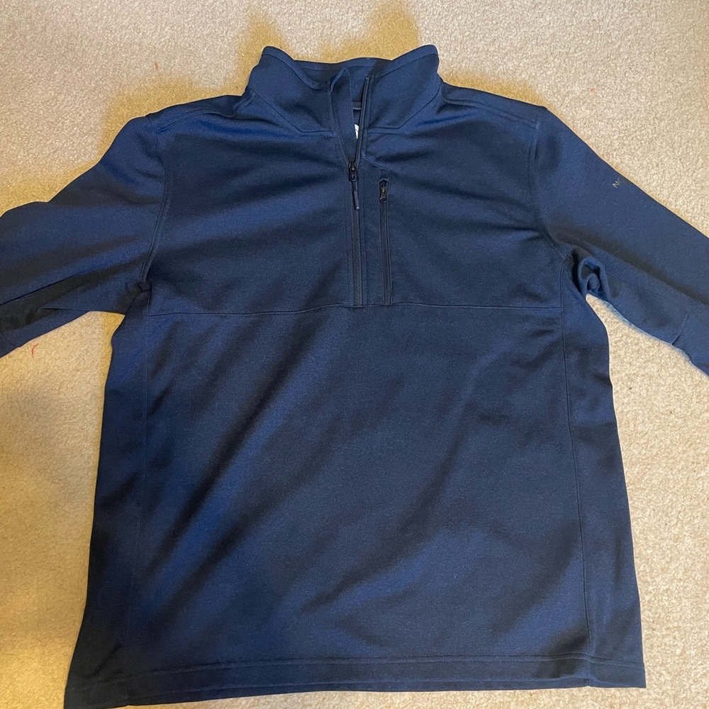 North Face Navy Blue Quarter Zip Pullover
